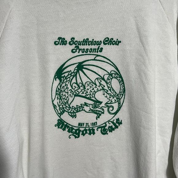Vintage 1987 Dragon Tale Choir Sweatshirt Southview School Miller USA - Picture 2 of 4